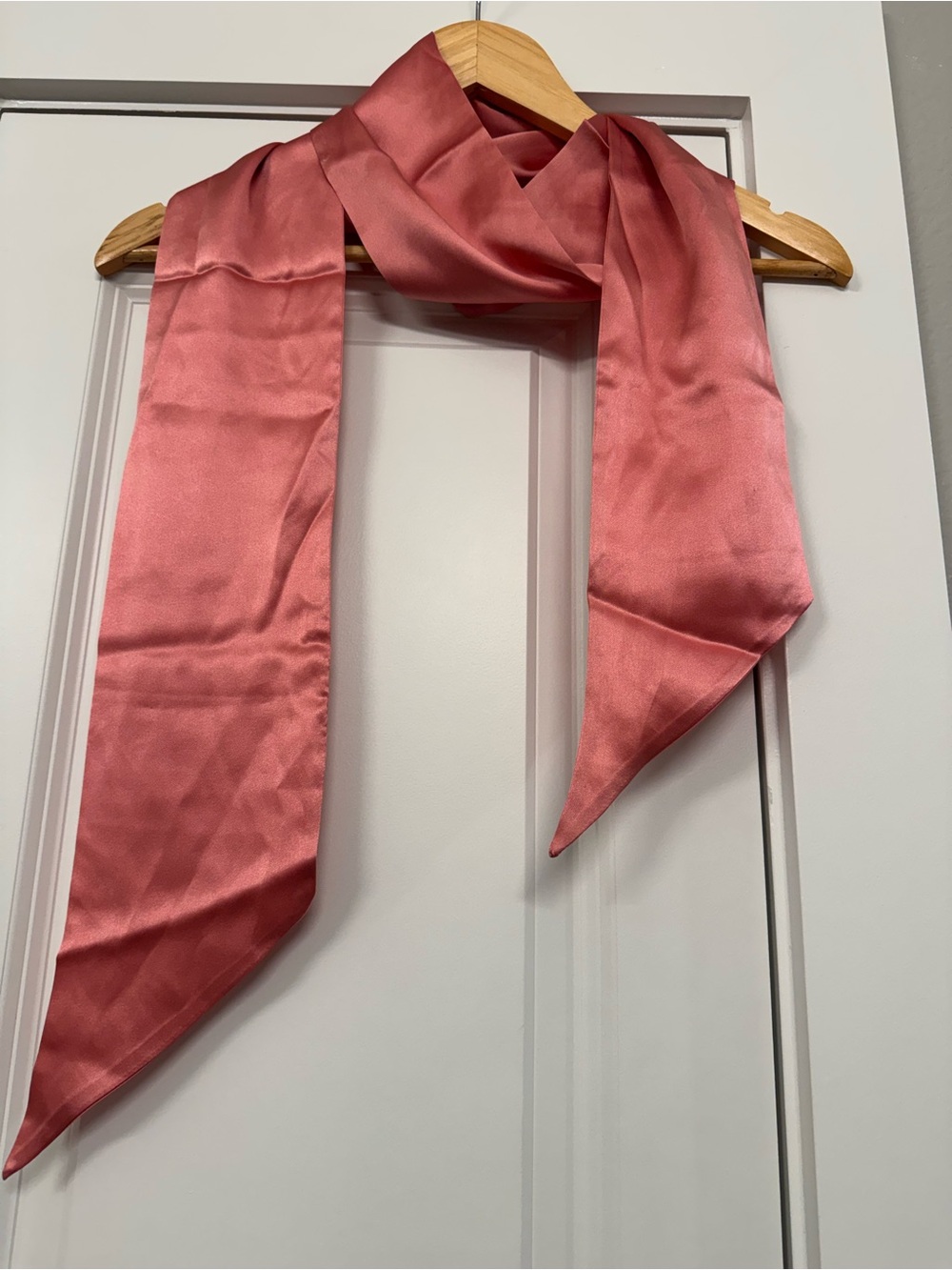 GAP Rose Pink Satin Long Scarf